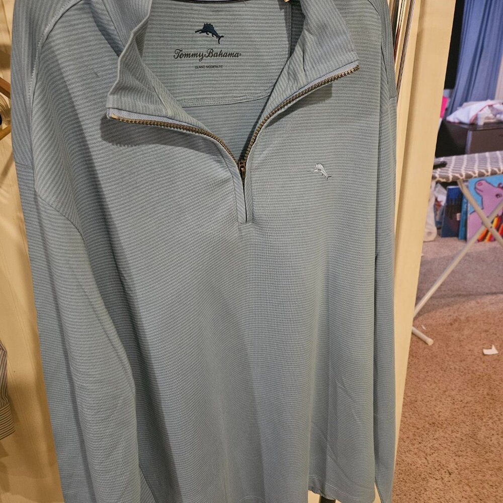 Men XL Lightweight Tommy Bahama Quarter Zip